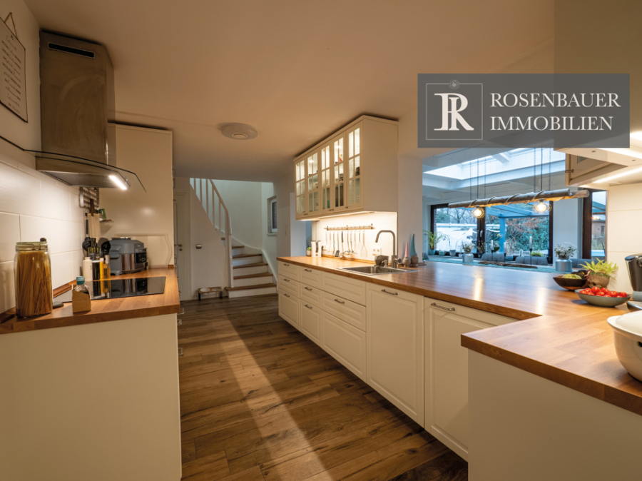 Küche - Familienfreundliches Haus mit Wintergarten, Wellness-Bad und Traumküche (Kayhude, bei Hamburg)