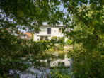 HINTERHOFROMANTIK * FACHWERKHAUS AM WASSER * ZENTRUMSNAH! (MÖLLN) - Haus Rückseite vom Kurpark